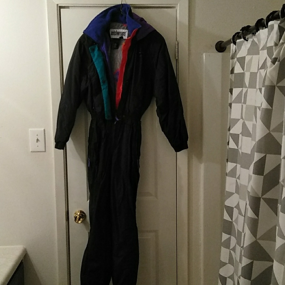 Women Vintage Edelweiss 1pc Ski Suit Sz 6